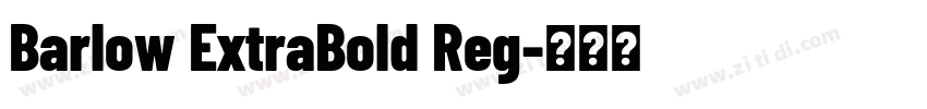 Barlow ExtraBold Reg字体转换
